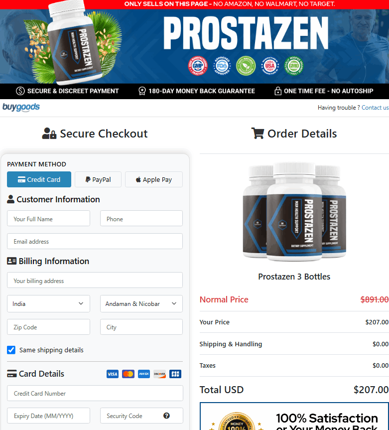Prostazen Supplement